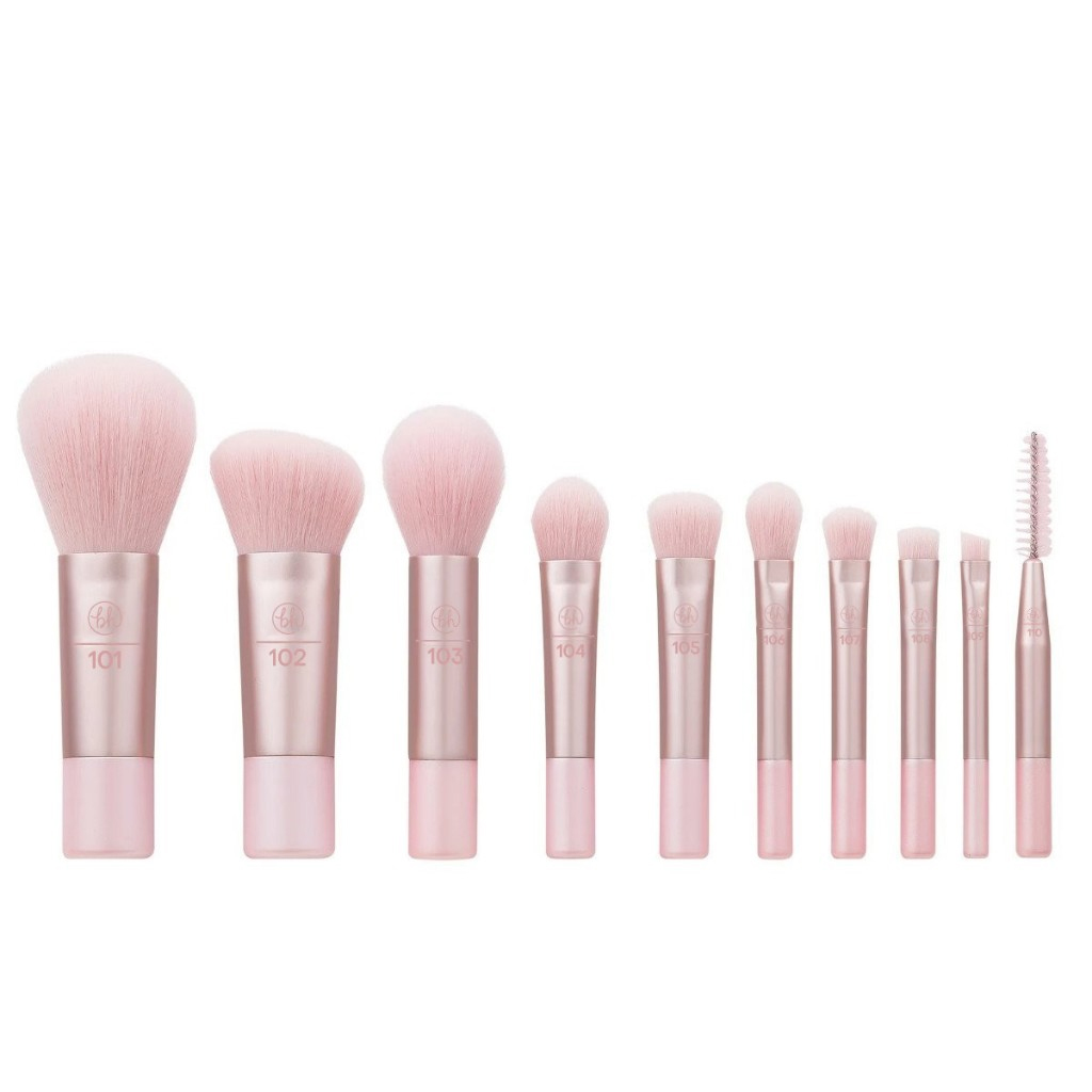 Bộ Cọ Cá Nhân 10 Cây Kèm Túi BH COSMETICS Glam On The Glow Mini Brush Set BHBO50